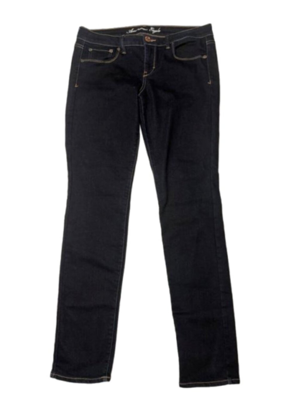 American Eagle Outfitters Stretch Dark Indigo 2010 Skinny Jeans Size 14 #2634